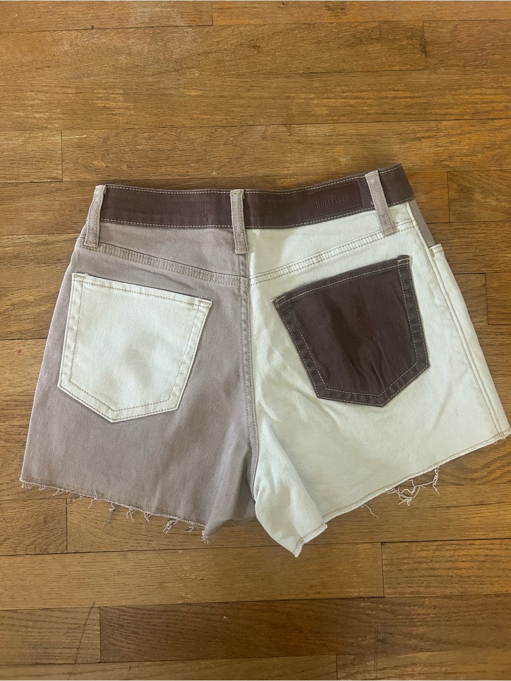 Color-Block High Rise Women’s Shorts - Picture 2 of 3